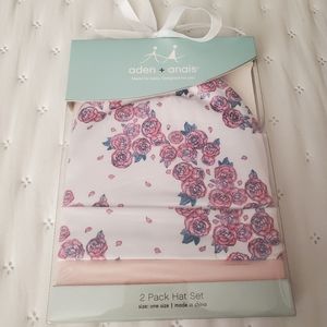 aden + anais floral hat set